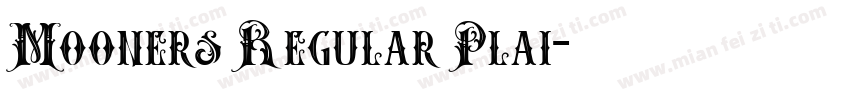 Mooners Regular Plai字体转换